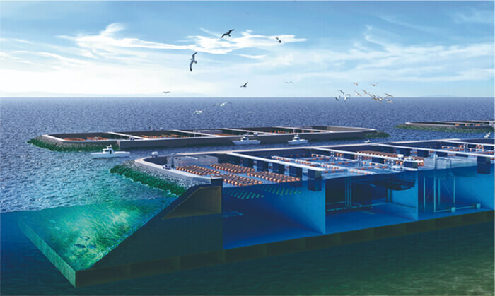 「大阪湾おさかな牧場」構想イメージイラスト