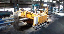 攪拌曝気作業状況（専用機）