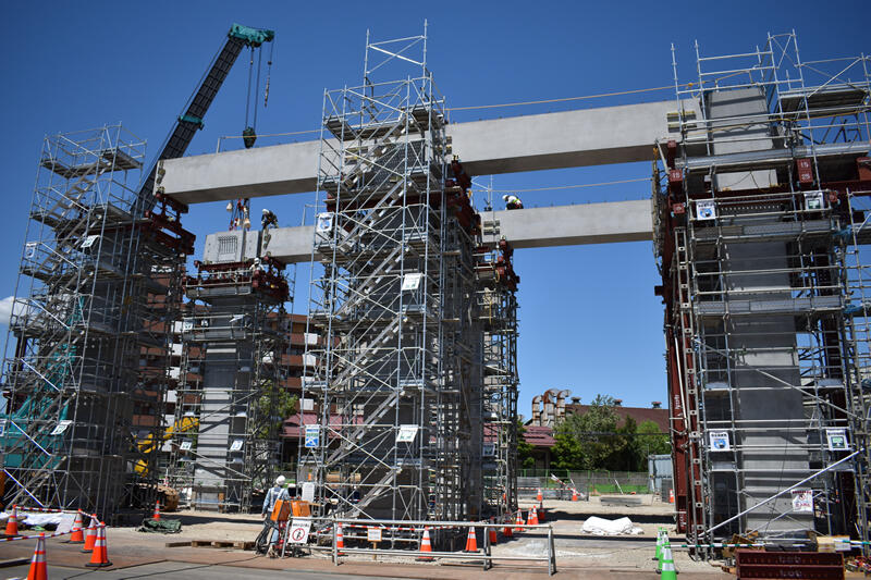 北陸新幹線福井開発高架橋（発注：オンライン カジノ 本人 確認・運輸機構）